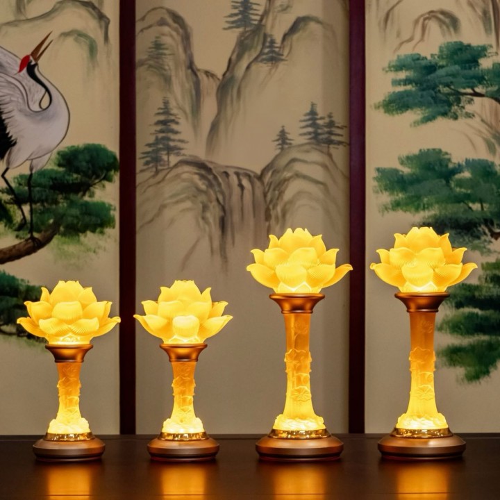 Đèn sen lưu ly 
